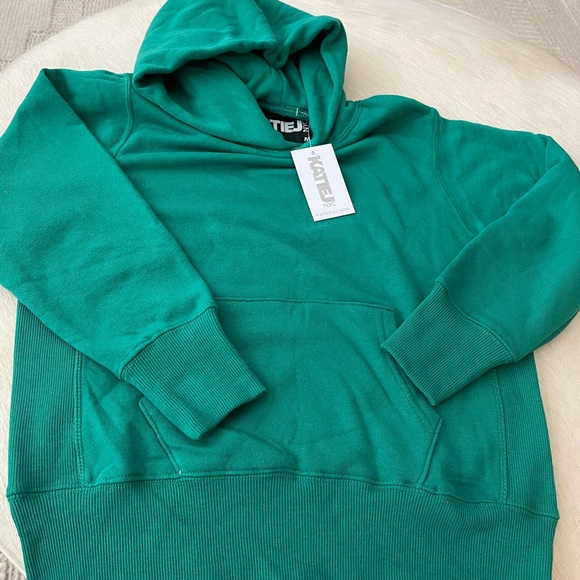 NWT KATIEJNYC TWEEN DYLAN HOODIE | EMERALD GREEN | M - Picture 4 of 6